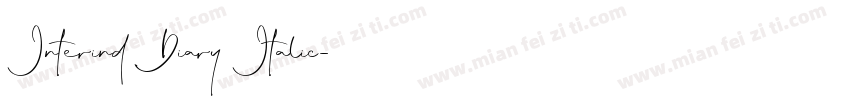Interind Diary Italic字体转换